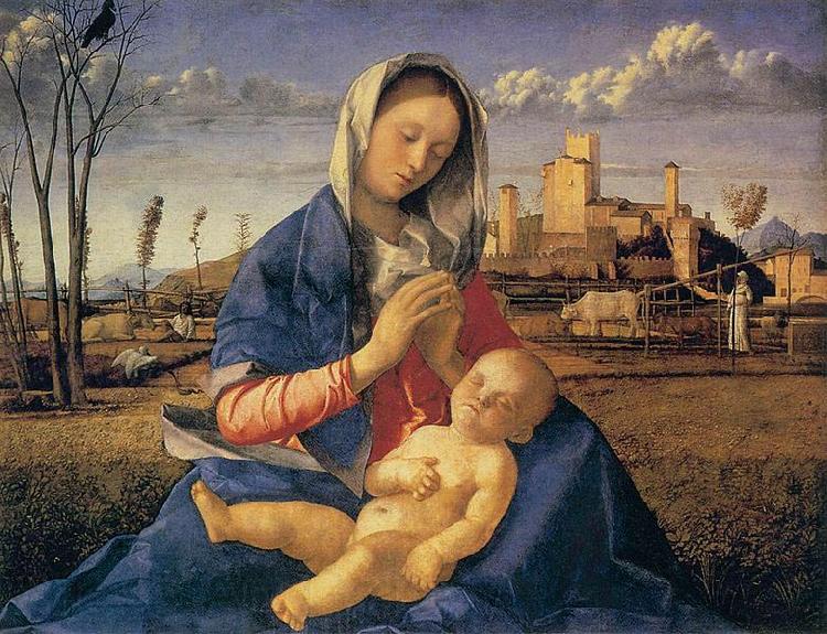 Giovanni Bellini Madonna of the Meadow Spain oil painting art